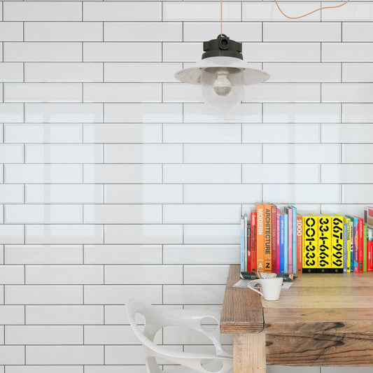 Gloss White 100x300mm