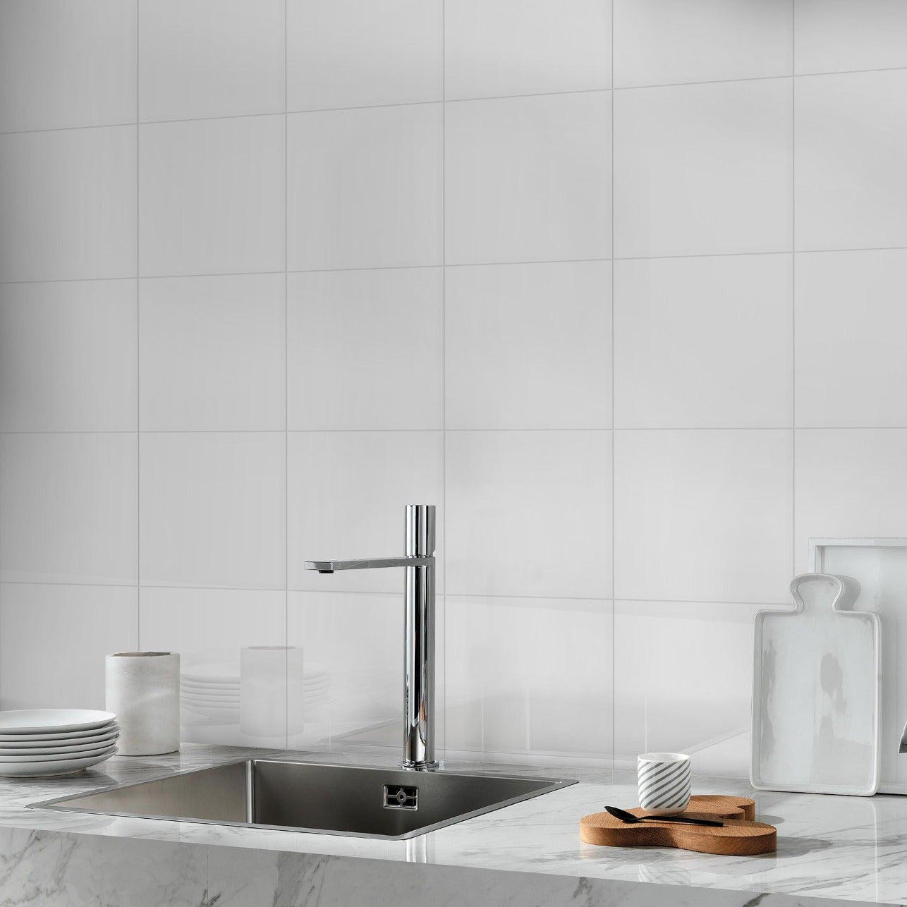 Gloss White 200x200mm