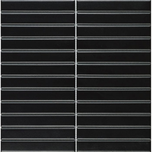 Kit Kat Mosaic Matt Black 296x299mm