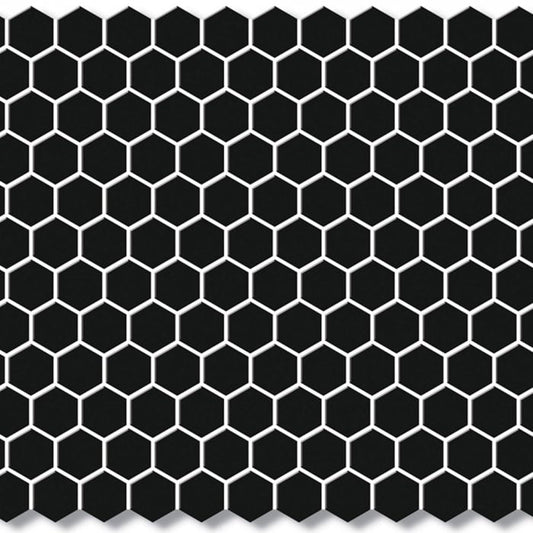 23mm Hexagon Mosaic Matt Black