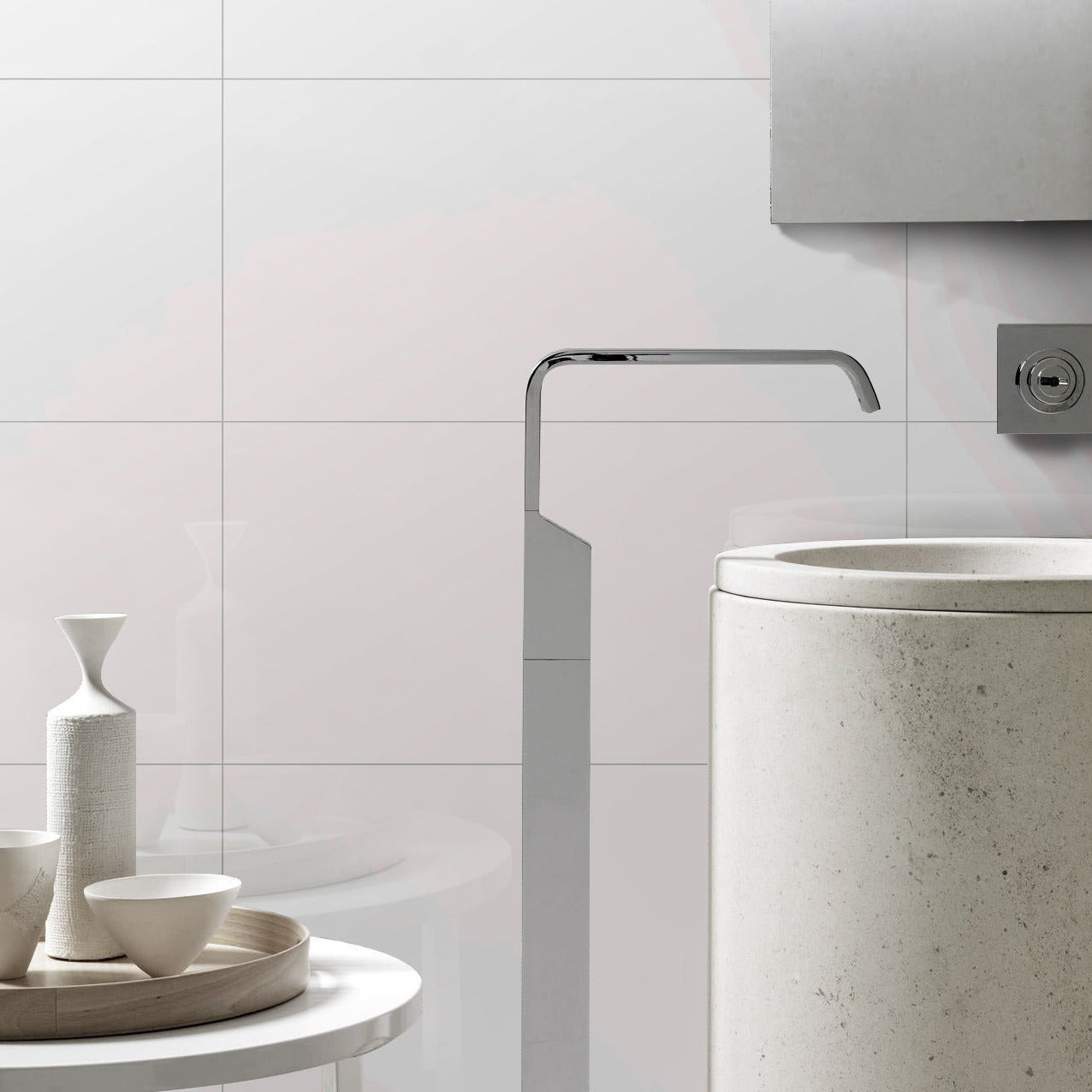 Gloss White 300x600mm Cushioned Edge (Wall Tile)