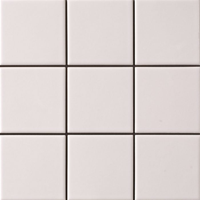 97mm Square Mosaic Matt White