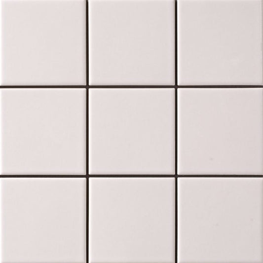 97mm Square Mosaic Matt White